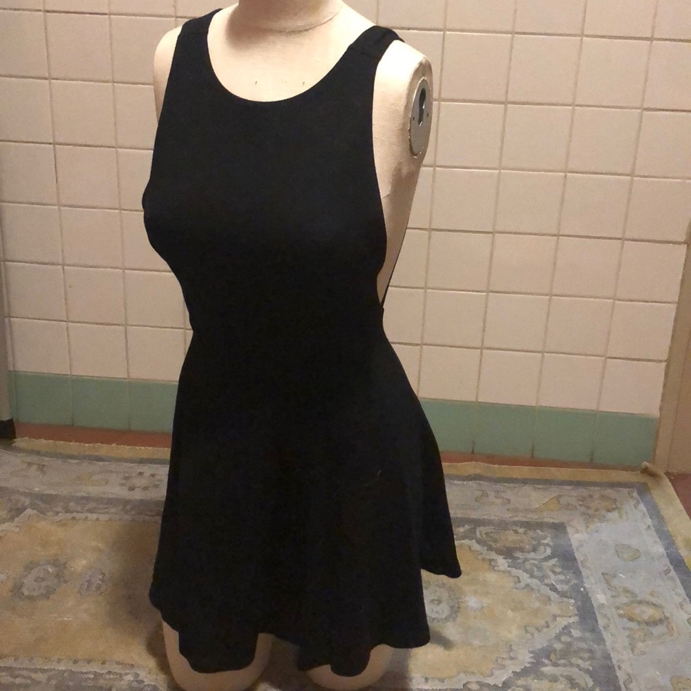 American Apparel Ponte Sleeveless Skater Dress